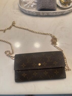 Louis Vuitton vintage monogram international long wallet converted
